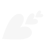 Heart-shaped decorative element representing compassion